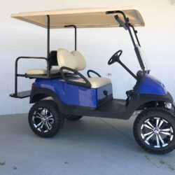 Blue Lifted Car Precedent Golf Cart Extended Top 02