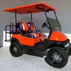 Clemson Tigers Custom Club Car Precedent Golf Cart 01
