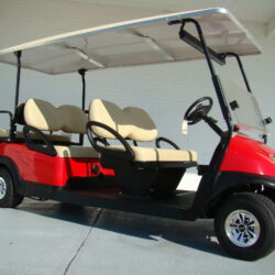 Limo Club Car Precedent Golf Cart Red Tidewater Carts