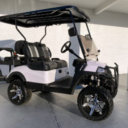 White Renegade Recon Lithium Golf Cart 01